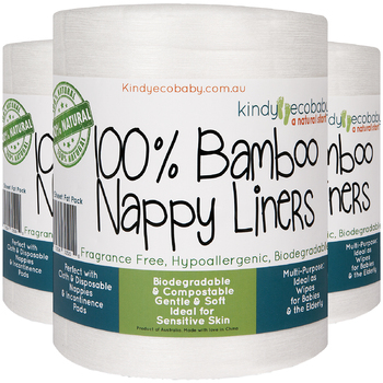 Bamboo Nappy Liners 200 Sheet Rolls