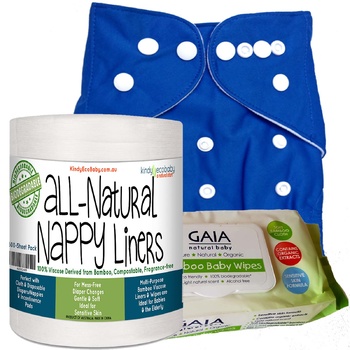 Cloth Nappy, Liners & Wipes: Blue 